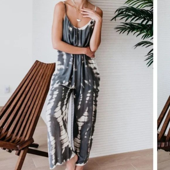 Boutique Pants - JUMPSUIT ROMPER Boho Style Tie Dye XL